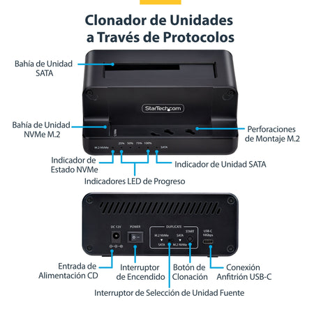 EAN 0065030904728 - StarTech.com N2-M2-SSD-DUPLICATOR duplicador de datos y soporte Duplicador de HDD/ SSD (discos duros/unid imagen 12