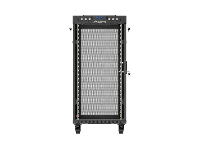 Lanberg Rack Cabinet 19" Free-Standing 24u 600x600 Flat Pack With Mesh Door Lcd Negro V2