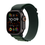 Apple Watch Ultra 2 Gps + Cellular 49mm Titanium Black Case With Dark Green Alpine Loop Large Eu Mx4t3