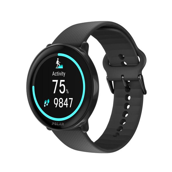 Smartwatch Polar Ignite 3 Titanium Silicone Band Black