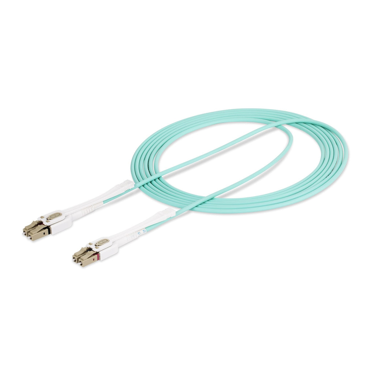 Startech.Com Cable De Fibra Óptica Multimodo Lc A Lc [Upc] Om4 De 3m - Con Pestillos - 50/125?M - Redes De 100g - Resistente A Los Dobleces - Low Insertion Loss - Lszh