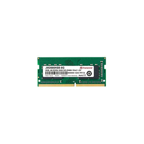 EAN 0760557847458 - Transcend JetRam JM2666HSG-8G módulo de memoria 8 GB 1 x 16 GB DDR4 260-pin SO-DIMM imagen 1