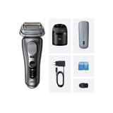 Afeitadora Braun 9675cc Serie 9 Pro+ Clean&Charge, Gris.