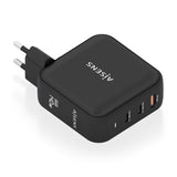 Aisens Cargador Gan 140w, 2xusb-C Pd3.1 Qc4.0, 1xusb-A Qc3.0, Negro