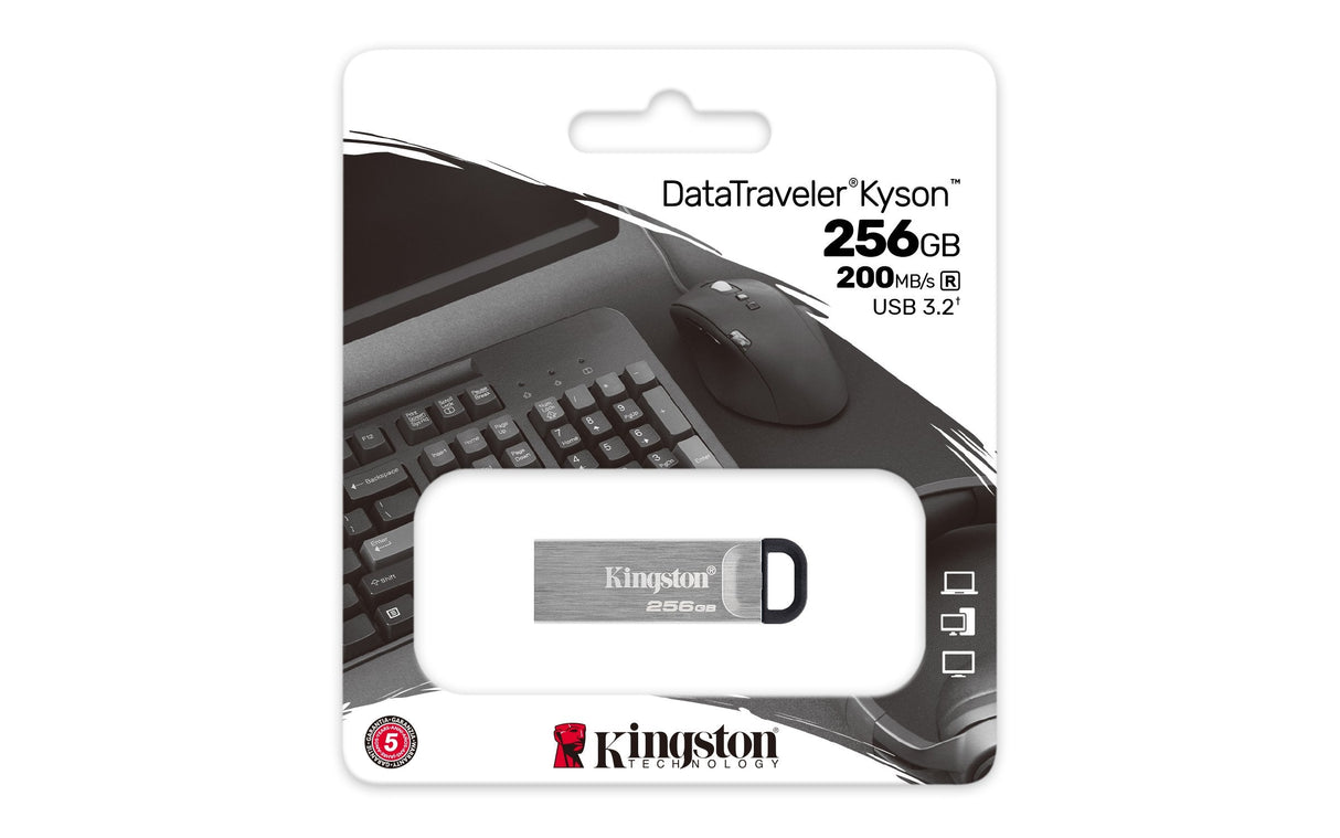 Pendrive Kingston 256gb Datatraveler Kyson Dtkn/256gb Usb 3.2 Gen1