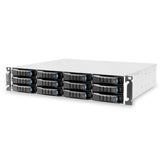 Aic Gehäuse Jbod Mit Dual Sas 24g Xj1-20124-04 2u 12x 3,5" Hotswap 800w Rojoundant