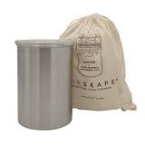 Airscape® Acero Inoxidable-Recipiente Para Aroma Mediano, Plateado Cepillado