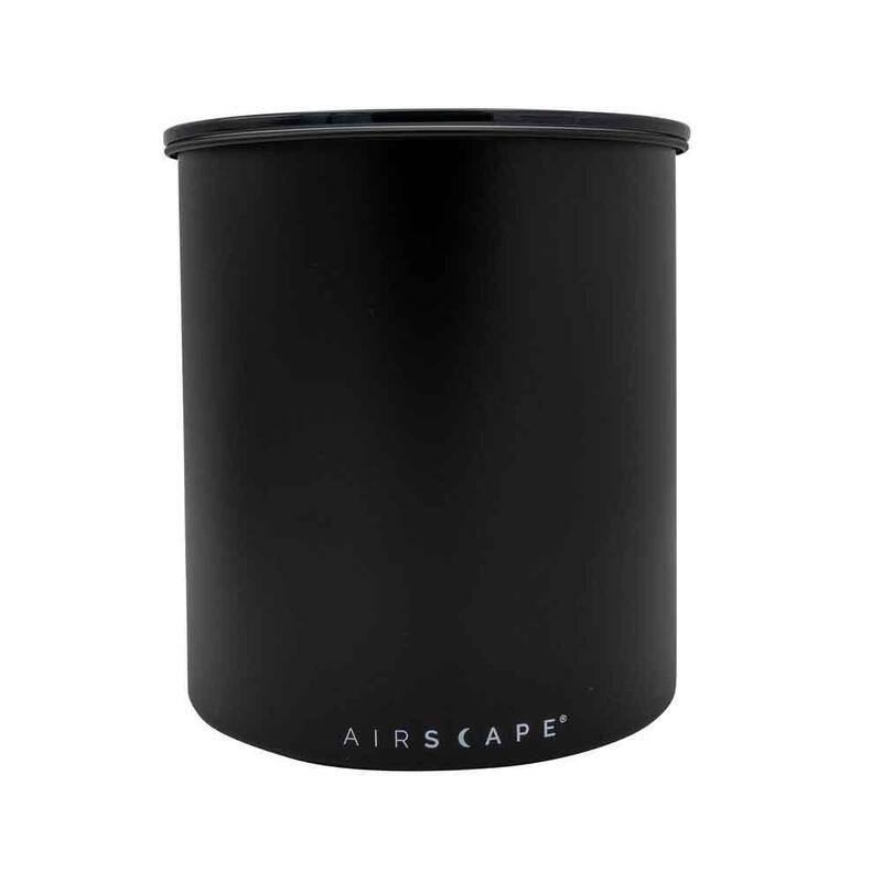 Airscape® Galvanizado Recipiente Para Aroma Grande, Negro Mate