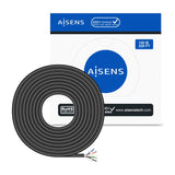 Aisens Bobina Cable Exterior Rj45 Cat.6 Ftp Rigido Awg24 - 100m - Negro