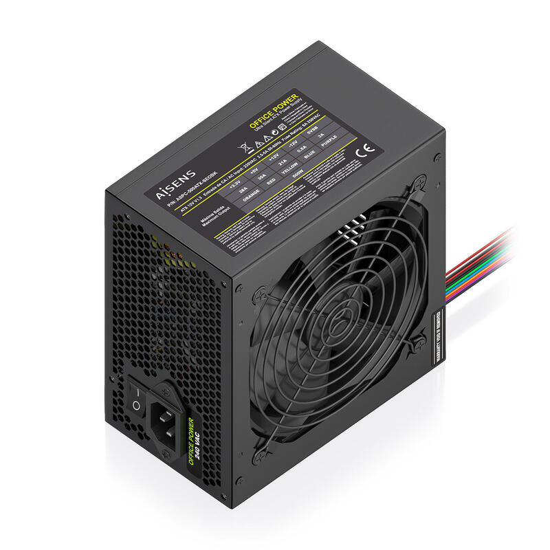 Aisens Fuente Alimentacion Atx 500w Oem, Negra