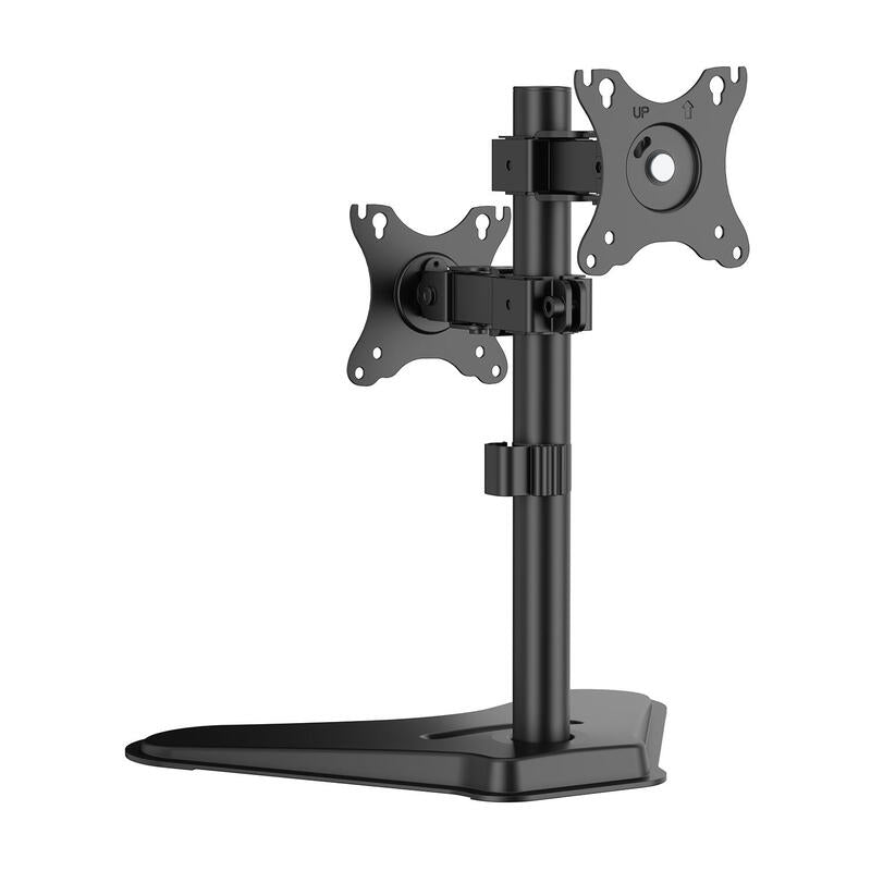 Aisens Soporte De Mesa Eco Inclinable Y Rotable Para 2 Monitores/Pos 8kg De 17-32, Negro