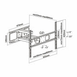 Aisens Soporte De Pared Para Pantallas 37-70'/94-177cm Hasta 40kg Giratorio / Inclinable / Nivelable Vesa Max. 600*400
