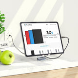 Aisens Soporte De Sobremesa Tamaño M Ajustable (2 Pivotes) Para Movil / Tablet - Plata