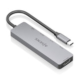 Aisens Usb-C Dock 5 En 1, Usb-C A 1xhdmi 2xusb-A 1xusb-C 1xusb-C Pd, Gris, 15cm