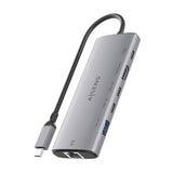 Aisens Usb-C Dock 6 En 1, Usb-C A 1xhdmi, 1xrj45, 1xusb-A 10g, 2xusb-C 10g, 1xusb-C Pd, Gris, 20cm