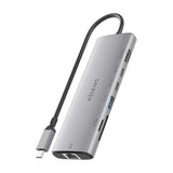 Aisens Usb-C Dock 7 En 1, Usb-C A 1xhdmi, 1xrj45, 1xusb-A 10g, 2xusb-C 10g, 1xsd, 1xmicro Sd, Gris, 20cm