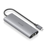 Aisens Usb-C Dock 8 En 1, Usb-C A 1xhdmi, 1xrj45, 1xusb-A 10g, 2xusb-C 10g, 1xsd, 1xmicro Sd, 1xusb-C Pd 100w, Gris, 20cm