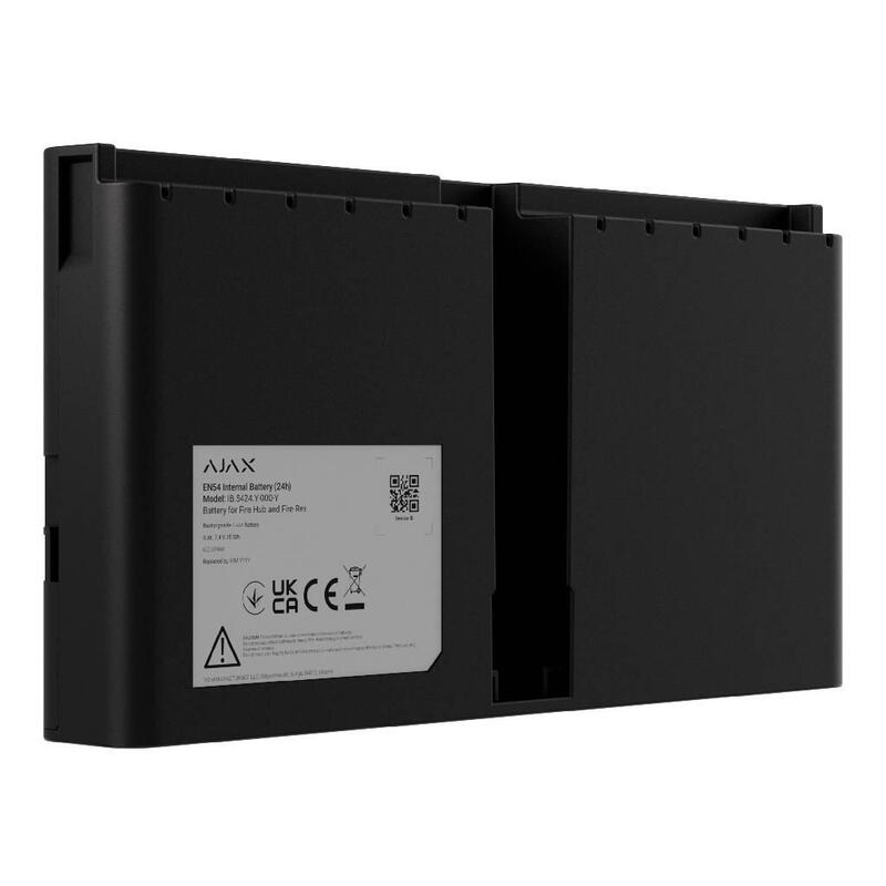 Ajax Bat-En54-24-Fire-Bl Ajax En54 Internal Battery (24h). Para Fire Hub Y Fire Rex. Color Negro