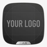 Ajax Brandplate-Bl Ajax Brandplate. Placa Frontal Personalizable Para Streetsiren Doubledeck. Color Negro. Pack De 10ud