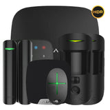 Ajax Hub2kit2g-Dp-Phod-Sc-Hdr-Bl Kit Ajax Negro. Hub2 + 2motioncam Hdr Phod + Doorprotect Plus + Spacecontrol + Keypad + Homesiren