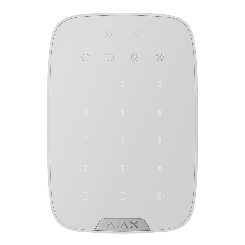 Ajax Keypad-Plus-S-Wh Ajax Superior Keypad Plus Jeweller. Teclado Táctil Con Lector Inalámbrico. Color Blanco