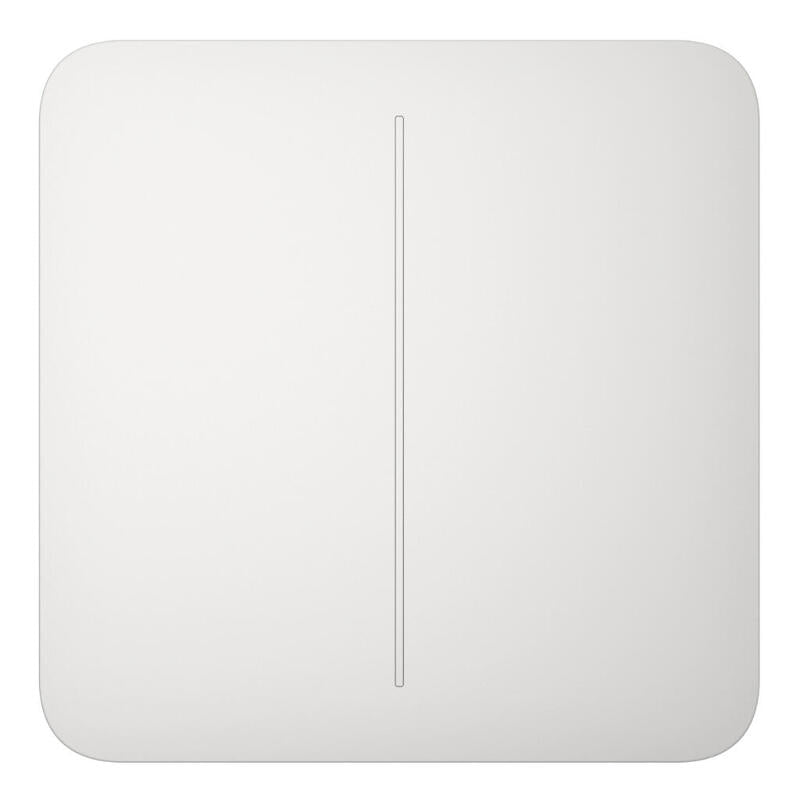 Ajax Lightswitch-2g-Wh Ajax Lightswitch Solobutton 2-Gang. Pulsador Doble. Color Blanco