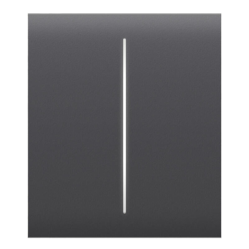 Ajax Lightswitch-Center-2g-Gp Ajax Lightswitch Centerbutton 2-Gang. Plusador Central Doble. Color Grafito