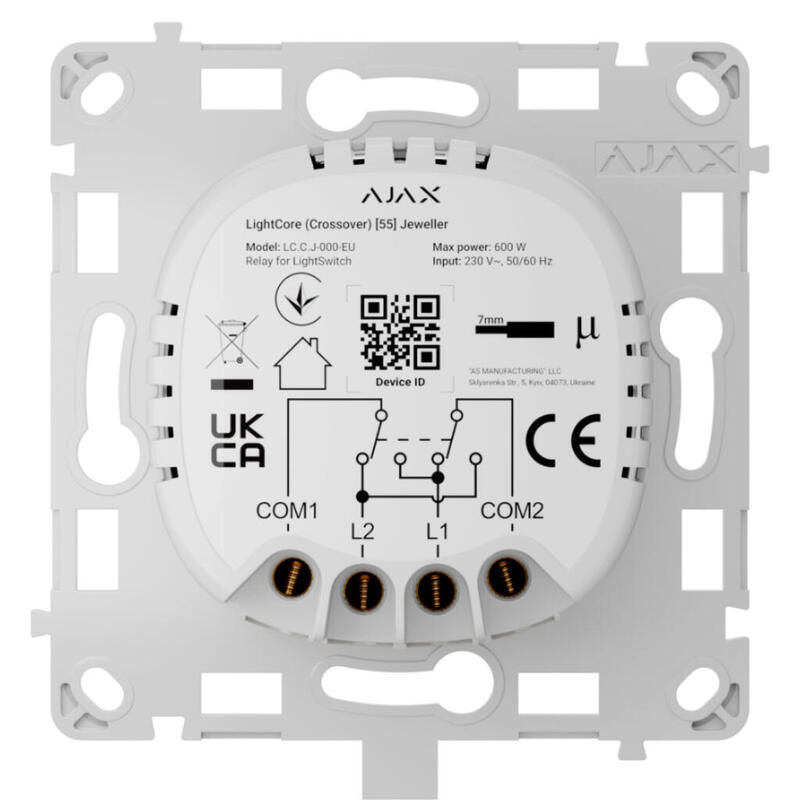 Ajax Lightswitch-Lightcore-Crossover Ajax Lightswitch Lightcore Crossover Jeweller. Interruptor De Cruce