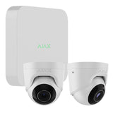 Ajax Nvr8kit-Turr5-Wh1 Kit Ajax Cctv Blanco. Nvr 8ch + 2turret 5mp/2.8mm