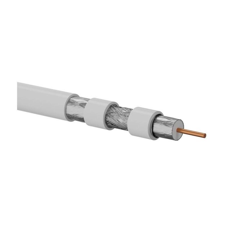 Alantec Przewód Koncentryczny Rg6, B2ca, Lsoh Trishield 75 Om, A++ 120db, 1.02/4.55/7.06 Firehardy 500m (Krt102a0ls500b)