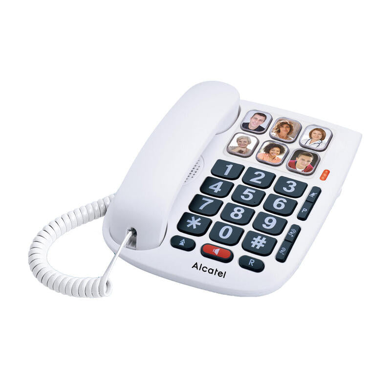 Alcatel Telefono Fijo Compacto Tmax10 Blanco.