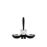 Alessi Ammi09b Cuenco Comedero Para Perro Y Gato Negro
