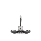 Alessi Ammi09b Cuenco Comedero Para Perro Y Gato Negro