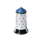Alessi Mgsal Salière En Acier Inoxydable 18/10 Brillant Avec Base Et Couvercle En Pa, Bleu Clair