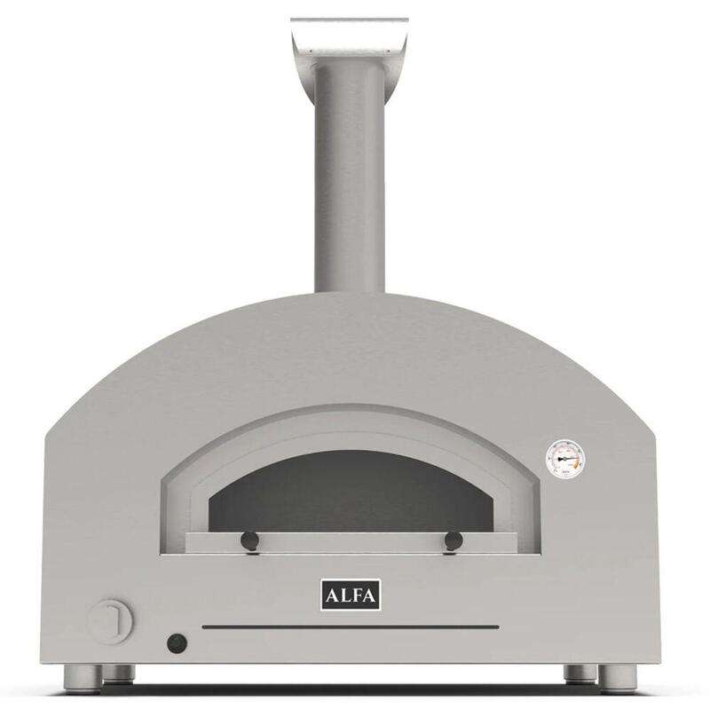 Alfa Forni Futuro 2 Pizze Hybrid Silver Black