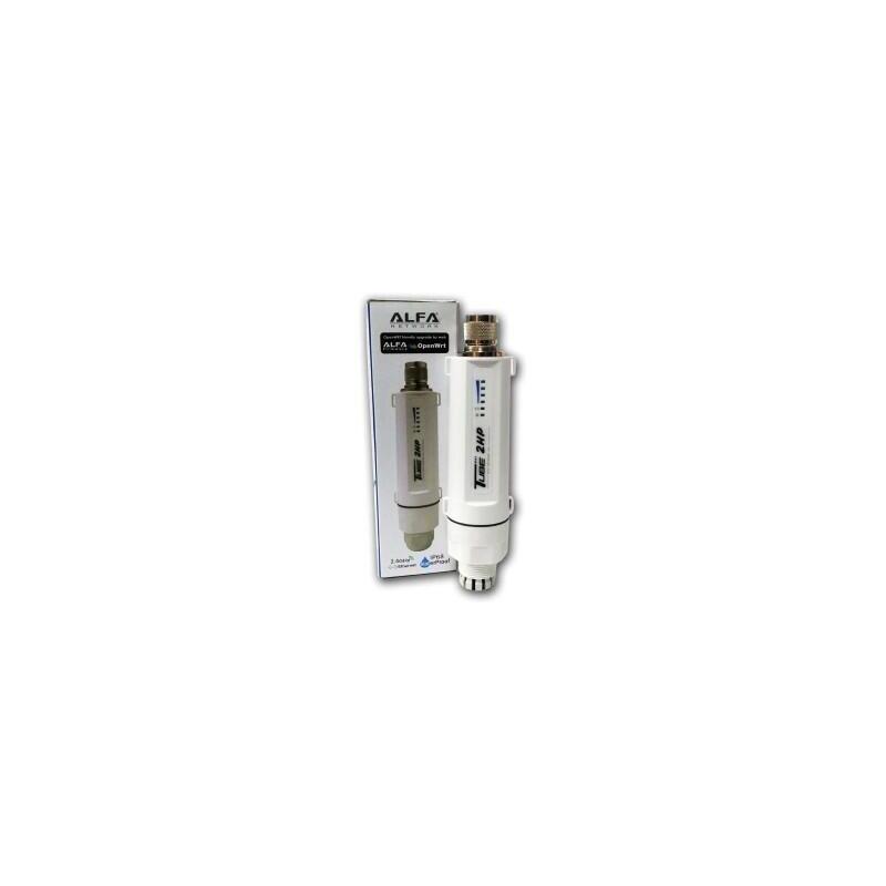 Alfa Network Tube-2hp - Ap/Cpe Wireless 802.11n, Resistente A Intemperie, Conector N Macho, Sin Antena Y Sin Inyector Poe