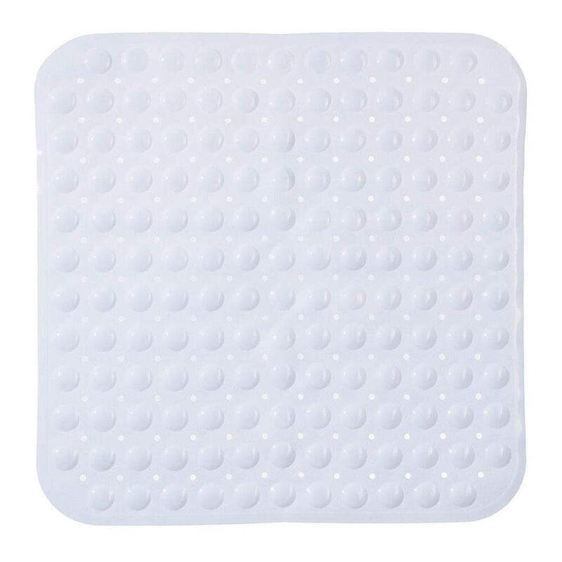 Alfombra Ducha Cuadrada Blanca 55x55cm
