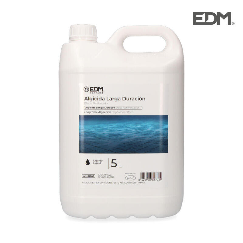 Algicida Larga Duracion Efecto Abrillantador 5 L. Fusion Edm