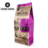 Alimento Seco Para Cachorros Wiejska Zagroda Pavo Con Manzana Crujiente M  20 Kg