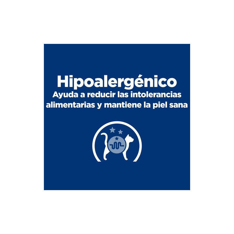 Alimento Seco Para Gatos Hill'S Prescription Diet Feline D/D  Pato, Guisantes 1,5 Kg