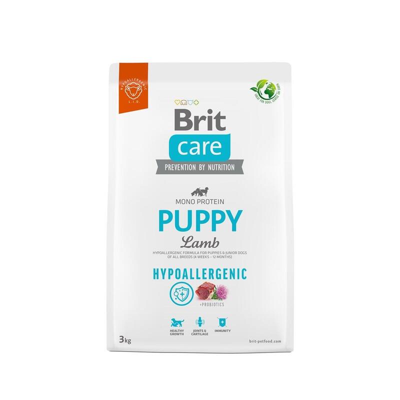 Alimento Seco Para Perros  Brit Care Hypoallergenic Puppy Lamb   3 Kg