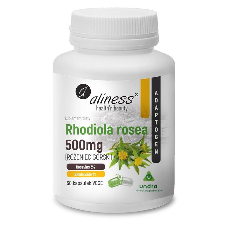 Aliness Rhodiola Rosea (Rózeniec Górski) 500mg X 60 Vege Caps