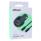 Alkaya Fast Speed Set Cargador De Coche Para Zigarettenanzünder 48w Negro