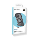 Alkaya Lucid 360 Flexstand Funda Con Magsafe Para Iphone 15 Negro