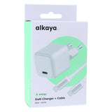Alkaya Nexus Speed Flex Charger Set Gan Technologie 20w Blanco