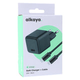Alkaya Nexus Speed Flex Charger Set Gan Technologie 20w Negro