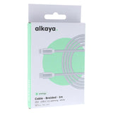 Alkaya Speed Flex Usb-C / Lightning Geflochten 15w, 1m Blanco
