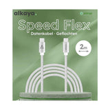 Alkaya Speed Flex Cable Usb-C A Usb-C 2 M Blanco