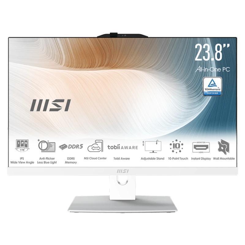 All In One Msi Am242p-2089xeu I5-120u 16gb 512 Dos 24" Blanco