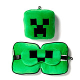 Almohada Viaje Antifaz Creeper Minecraft Resteazzz